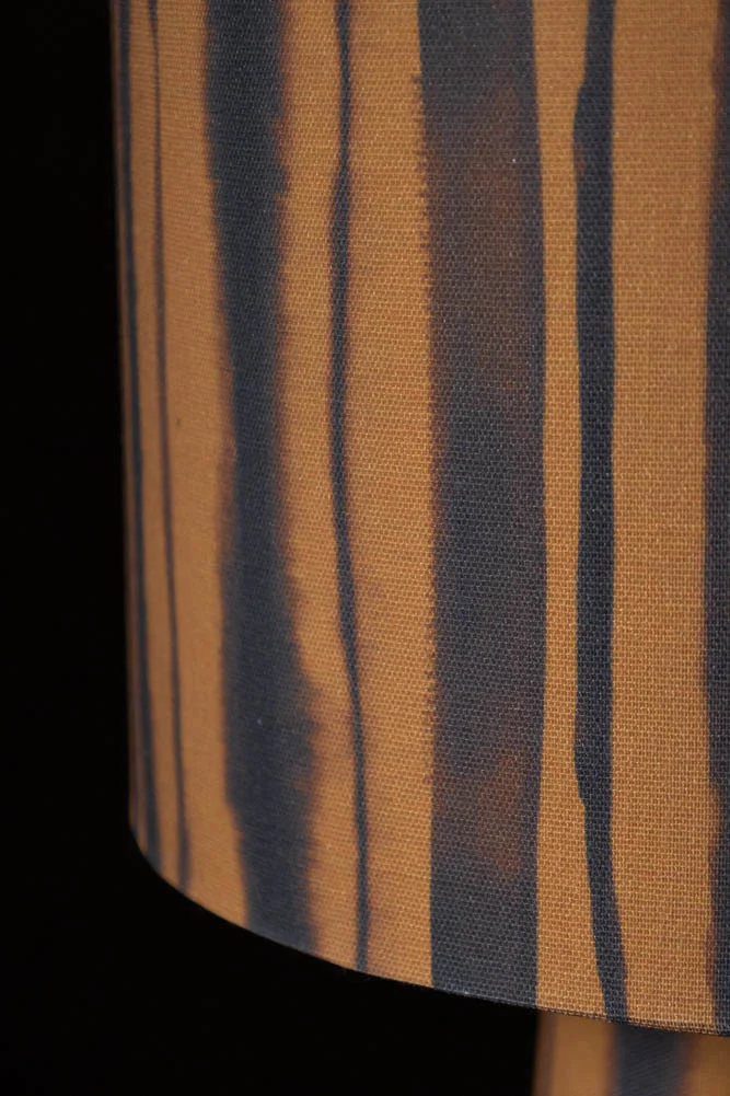 Amber Blurred Line Print Floor Lamp - Image 2