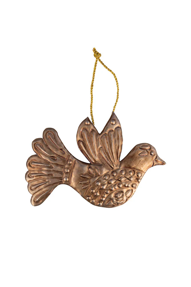 Antique Gold Dove Christmas Tree Decoration - Image 5