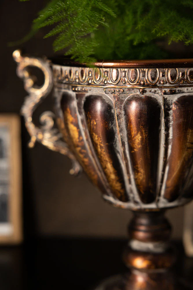 Antiqued-Style Indoor Planter - Image 2