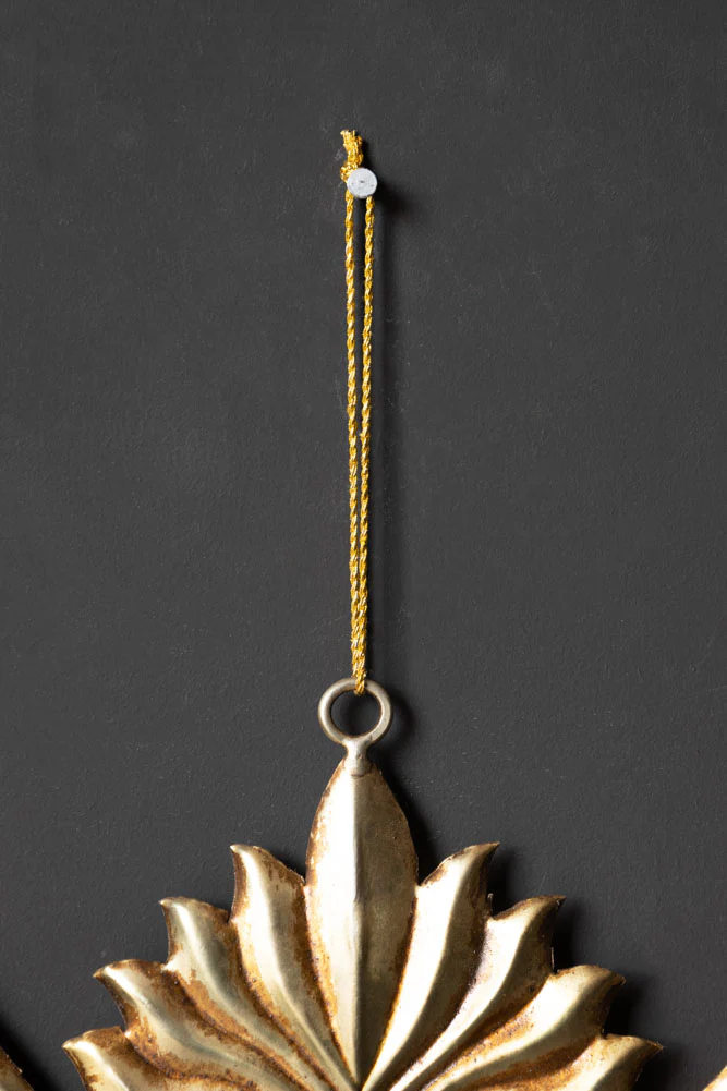 Antiqued-Style Metal Heart Hanging Decoration - Image 11