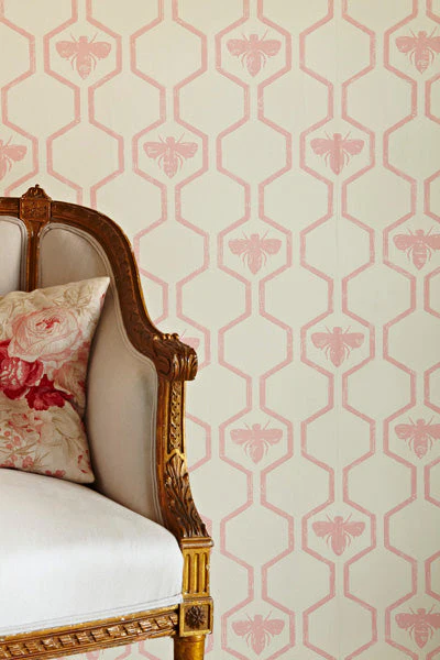Barneby Gates Honey Bees Wallpaper - Rose On Stone - Image 2