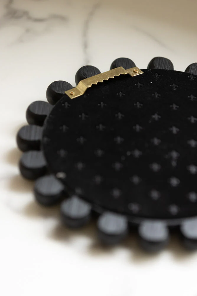 Black Bobbin Convex Mirror - Image 5