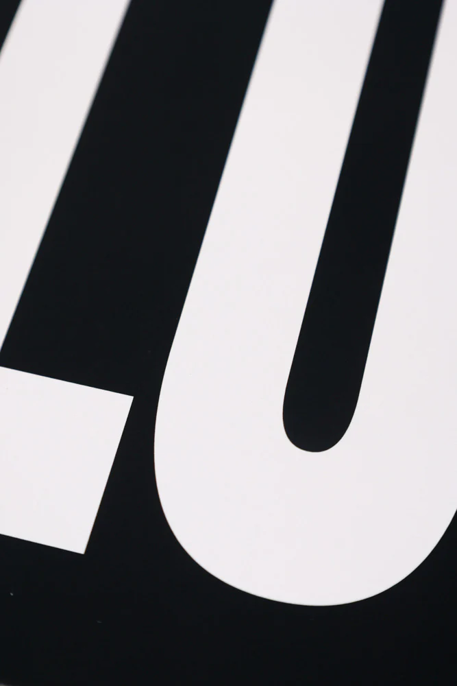 Black & Cream Love Art Print - Image 4