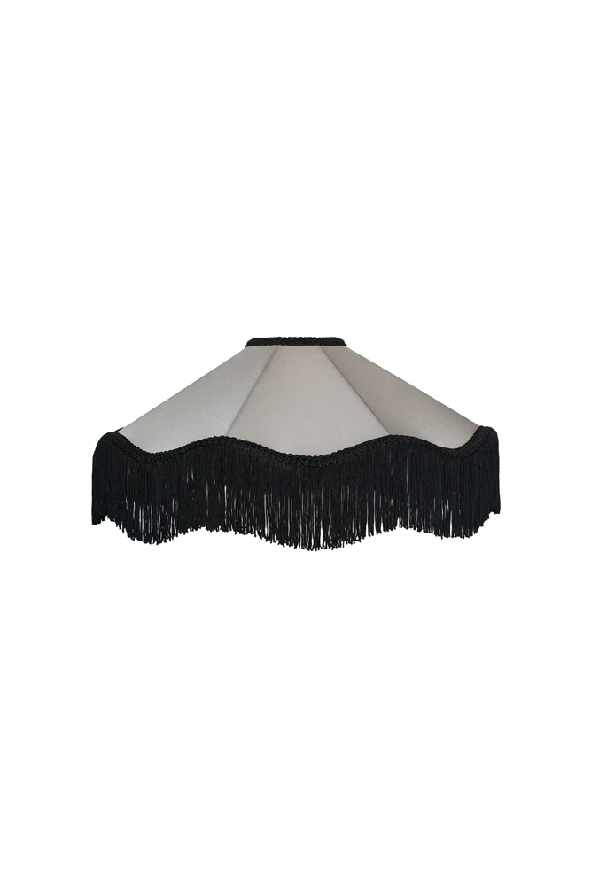 Black & Cream Tassel Ceiling Light Shade - Image 14