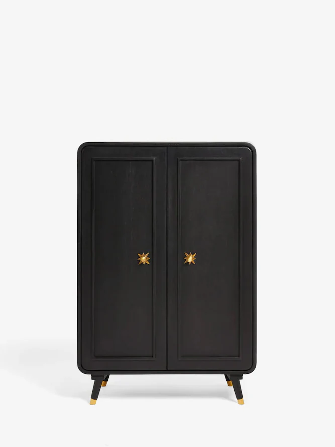 Black & Gold Ringo Drinks Cabinet - Image 4