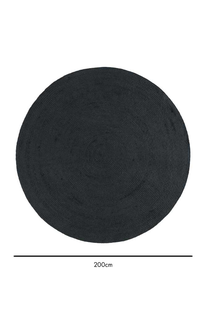 Black Round Rug - 200x200 - Image 7