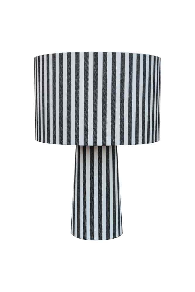 Black & White Stripe Table Lamp - Image 9
