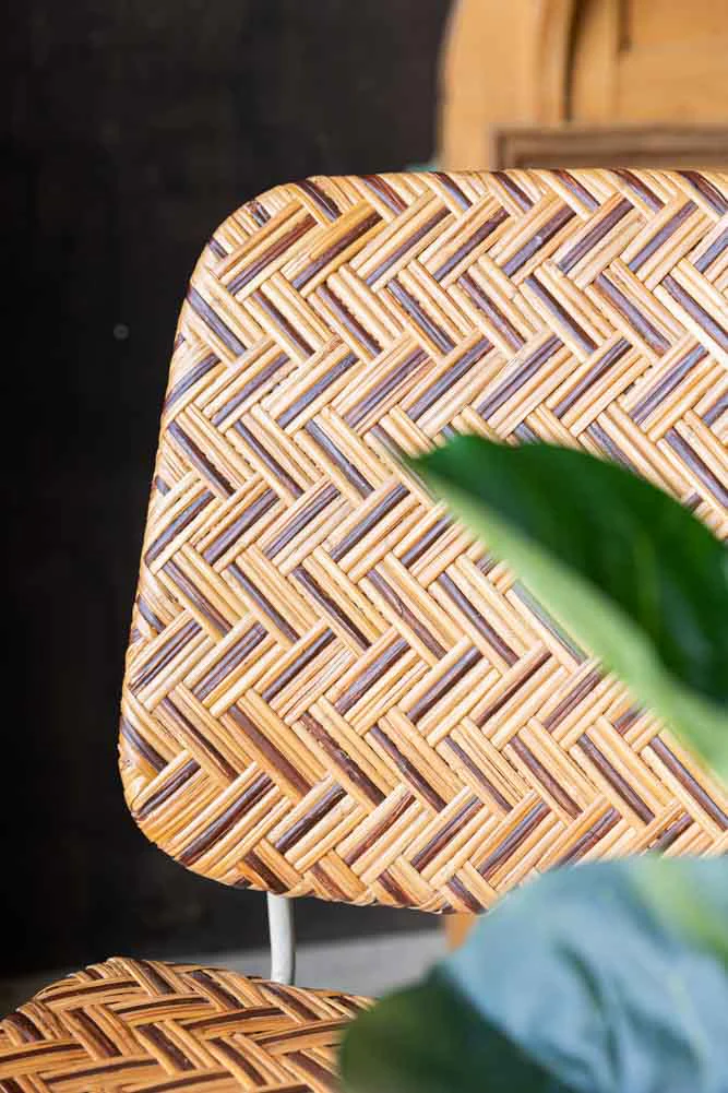 Woven Rattan Dining Chair - Image 2