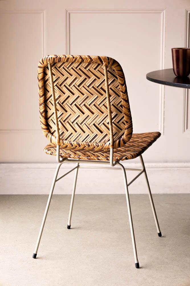 Woven Rattan Dining Chair - Image 5