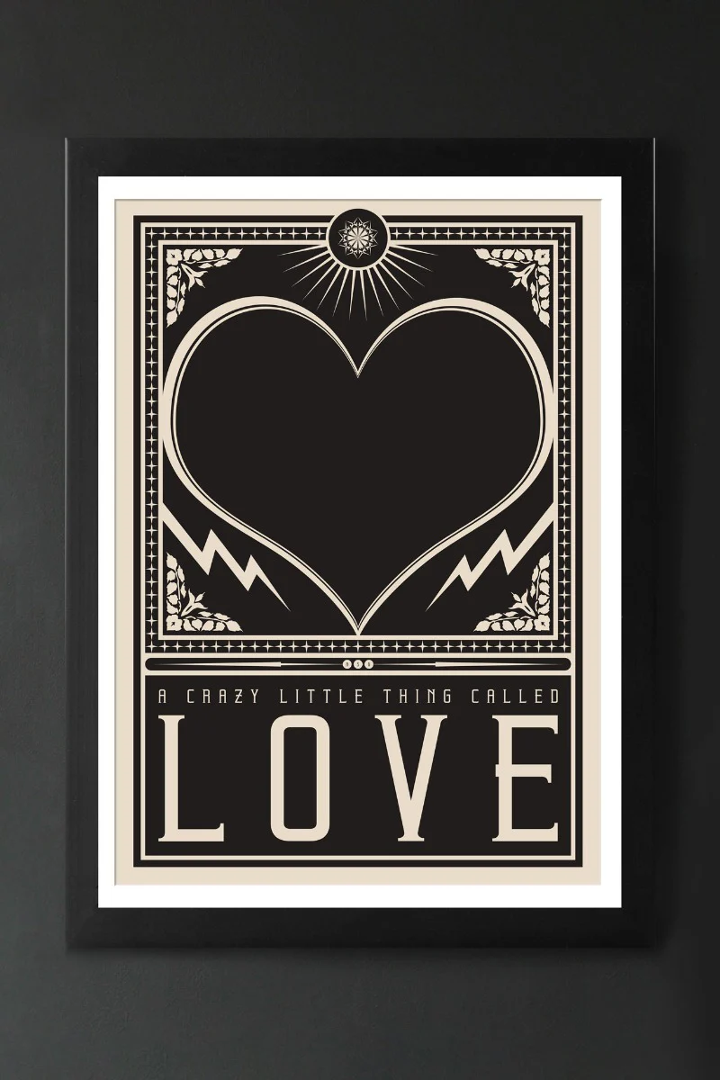 Crazy Little Thing Called Love Art Print - Framed Or Unframed - Image 3