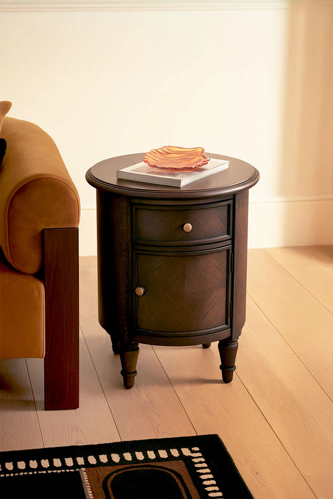 Dark Brown Wooden Side Table - Image 3