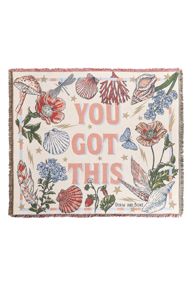 Denim & Bone You Got This Woven Cotton Throw - Image 11