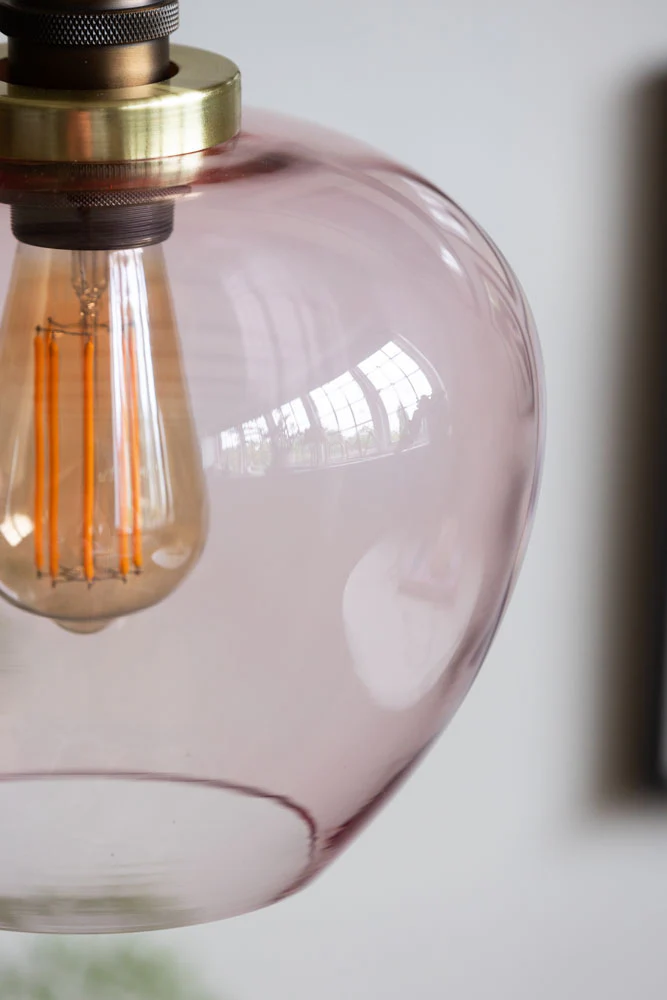 Easyfit Pink Glass Ceiling Light Shade - Image 5