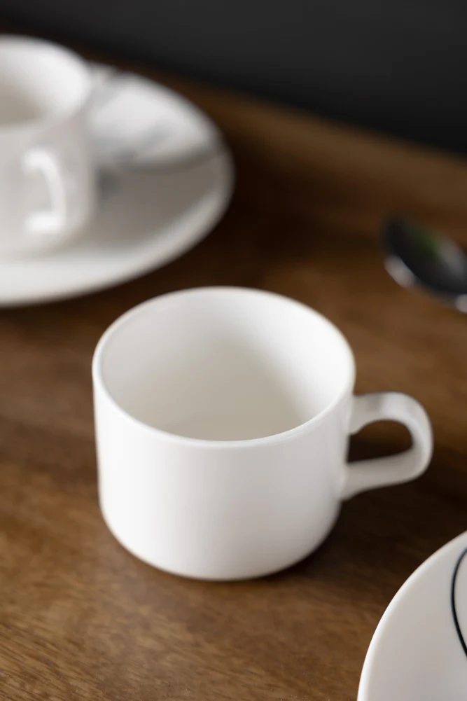 Female Face Coffee Cup & Saucer - Image 4