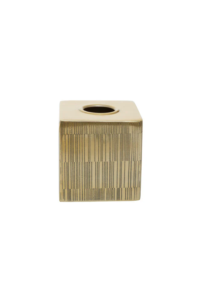 Fine Line Detail Gold Effect Tissue Box - Image 7
