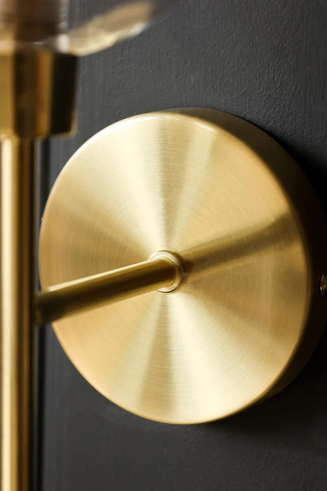Glass Globe & Brass Wall Light - Image 8