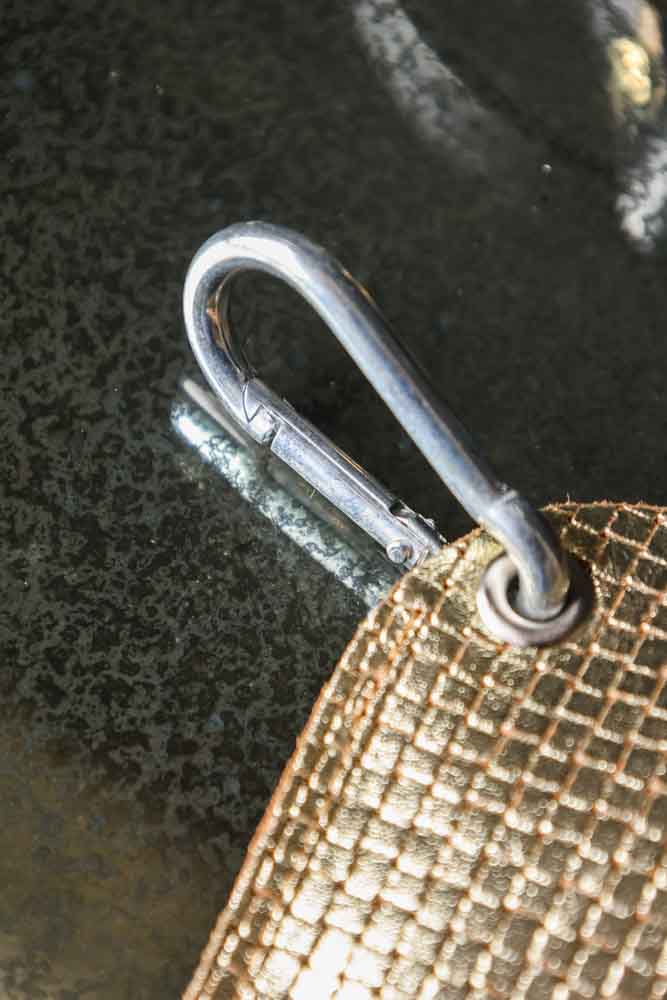 Gold Heart Dog Poo Bag Pouch - Image 4