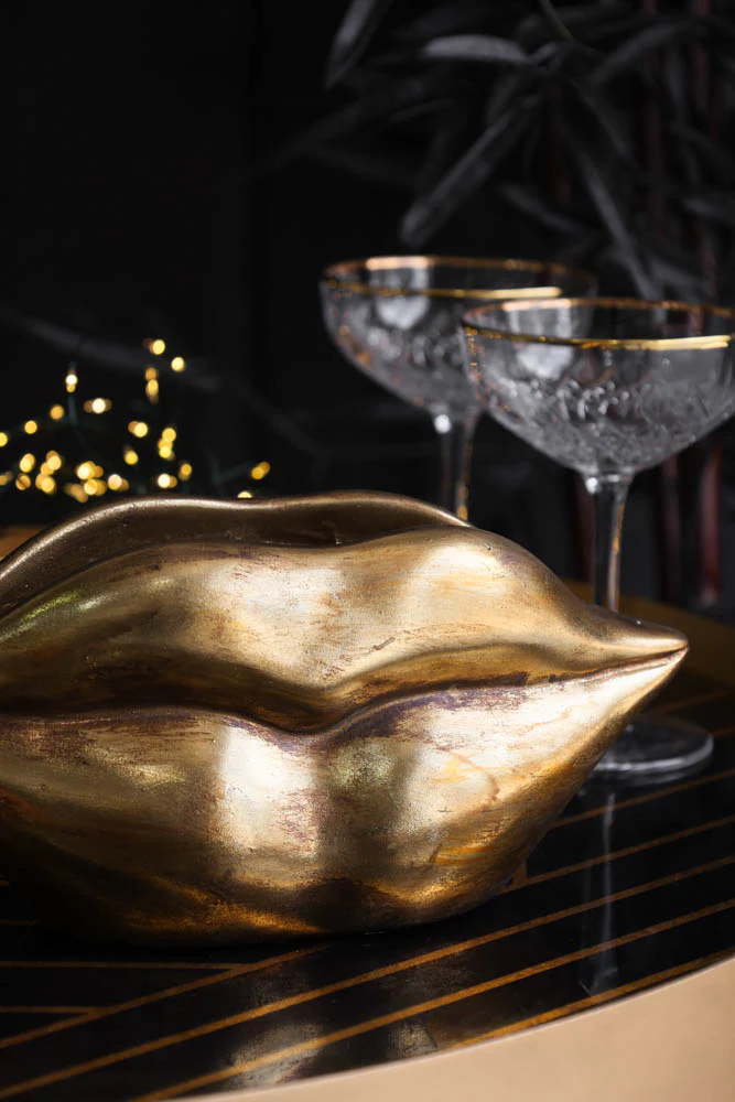 Gold Lips Short Stem Vase - Image 3
