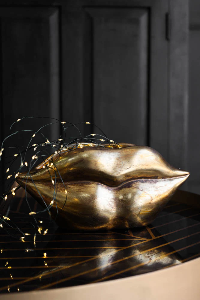 Gold Lips Short Stem Vase - Image 4