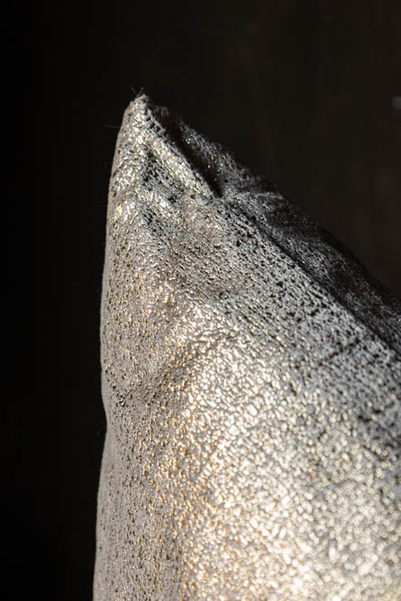 Gold Metallic Velvet Cushion - Image 4