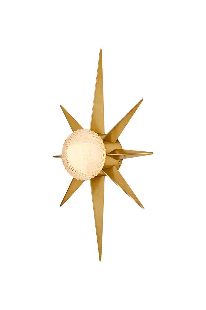 Gold Starburst Wall Light Medium - SAMPLE - Image 4