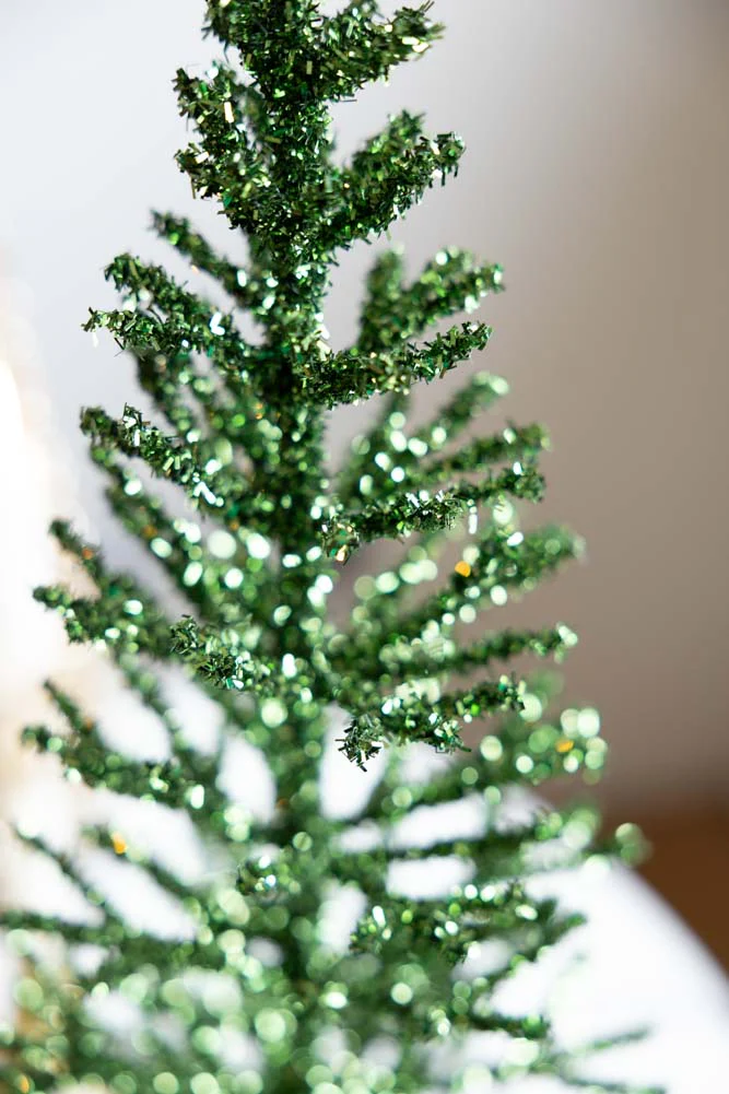 Green Tinsel Christmas Tree - Image 4