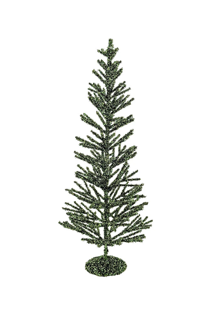 Green Tinsel Christmas Tree - Image 7