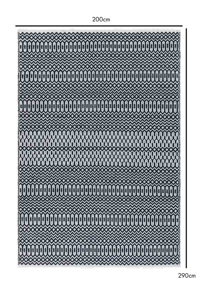 Halsey Monochrome Geometric Rug - 3 Sizes Available - Image 8