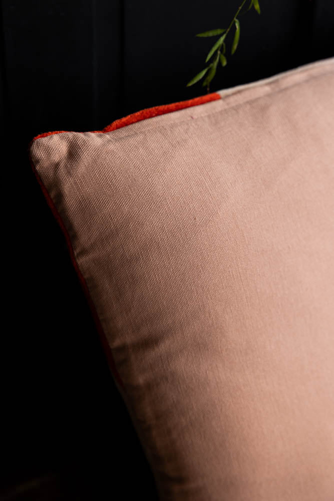 HKLIVING Red & Pink Stripe Velvet Cushion - Image 4