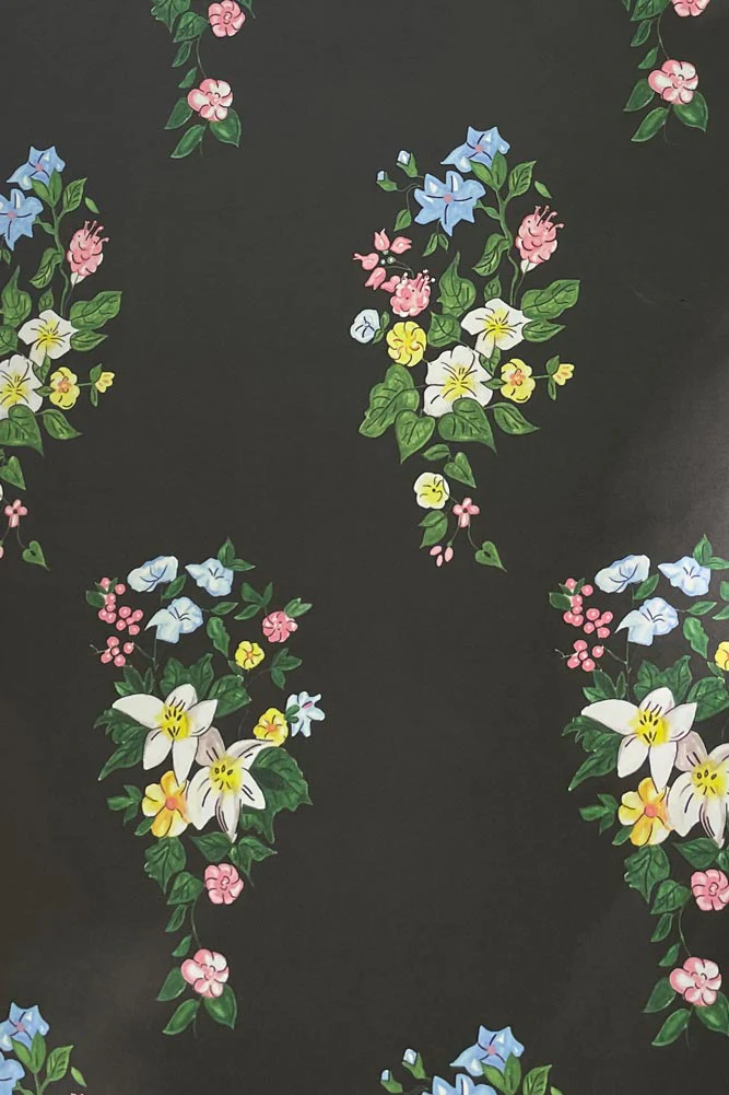 JoJo & Trixie Floral New York Black Wallpaper - DISCONTINUED - Image 6