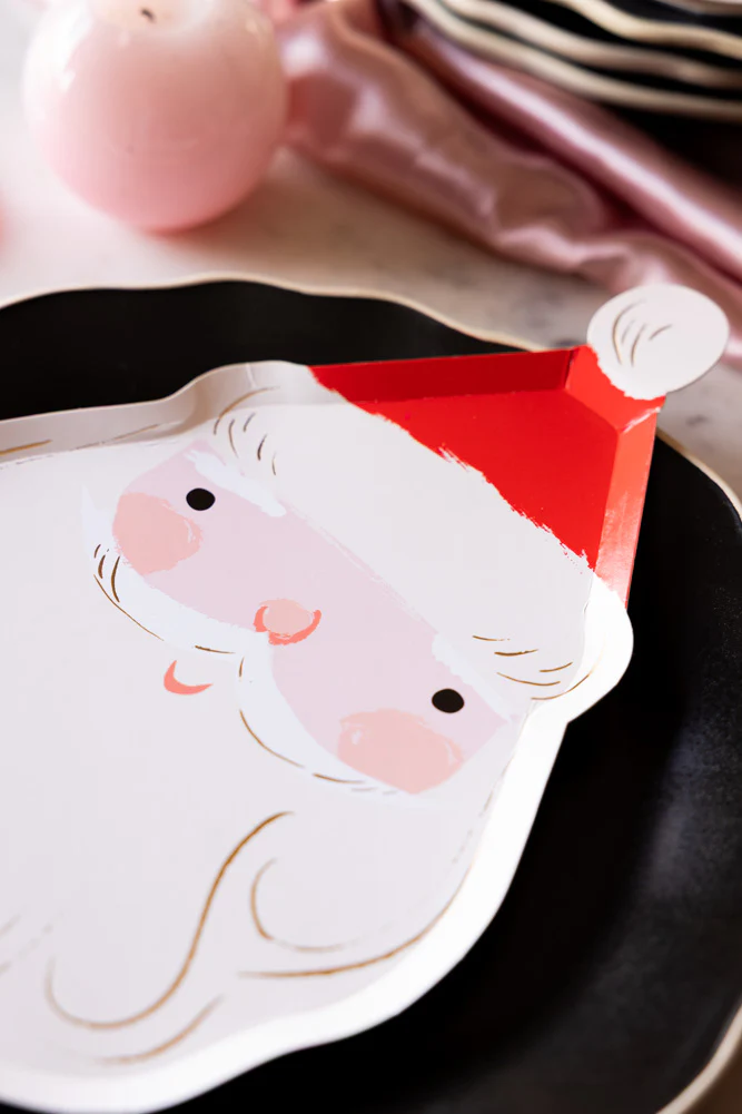 Joyful Father Christmas Party Paper Plates - Pack Of 8 - Image 2