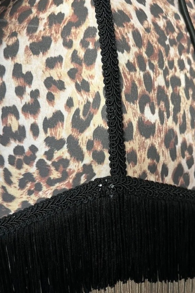 Leopard Love Print Double Tassel Edge Ceiling Light - SAMPLE - Image 9