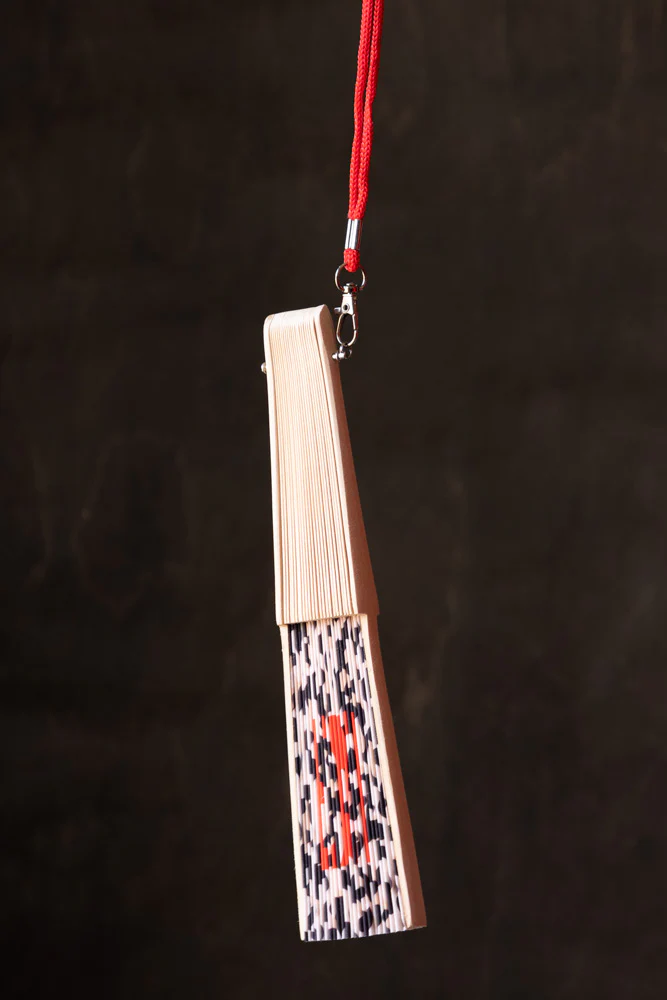 Leopard Print 'Fuck Off' Wooden Hand Held Fan - Image 4