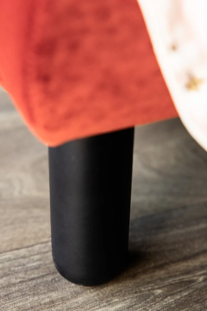 Lounge Lover Bed in Luxe Needlecord Velvet - Burnt Orange - Available In 3 Sizes - Image 6