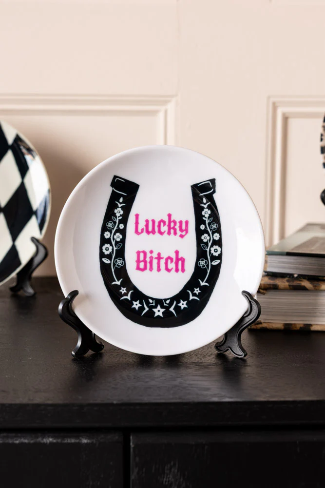 Lucky Bitch Decorative Wall Plate - Image 3