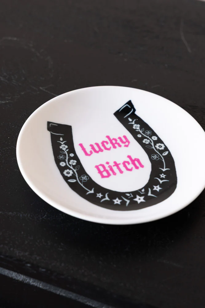 Lucky Bitch Decorative Wall Plate - Image 4