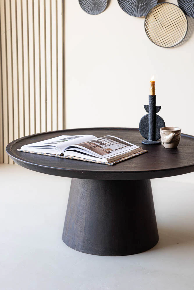 Mango Wood Coffee Table In Walnut - Image 3