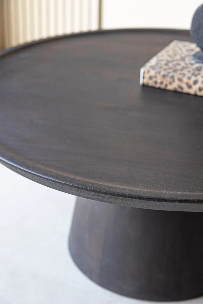 Mango Wood Coffee Table In Walnut - Image 4