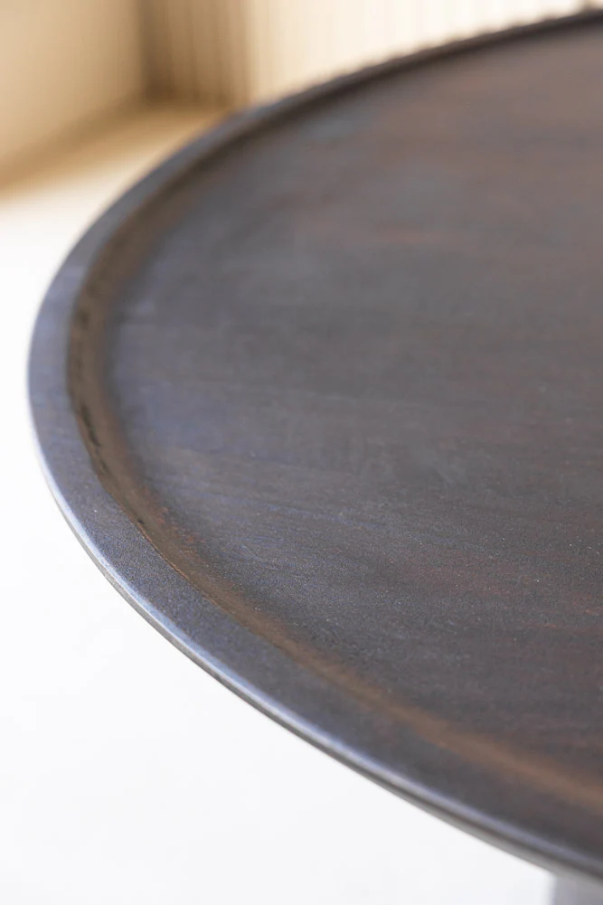 Mango Wood Coffee Table In Walnut - Image 5