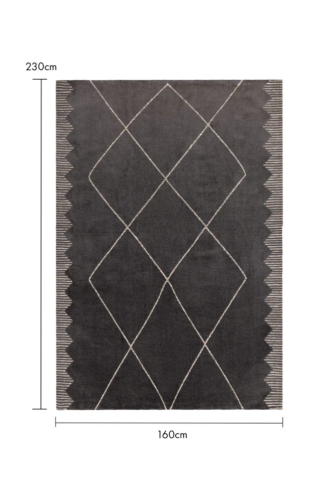 Mason Black Diamond Rug - 3 Sizes Available - Image 12