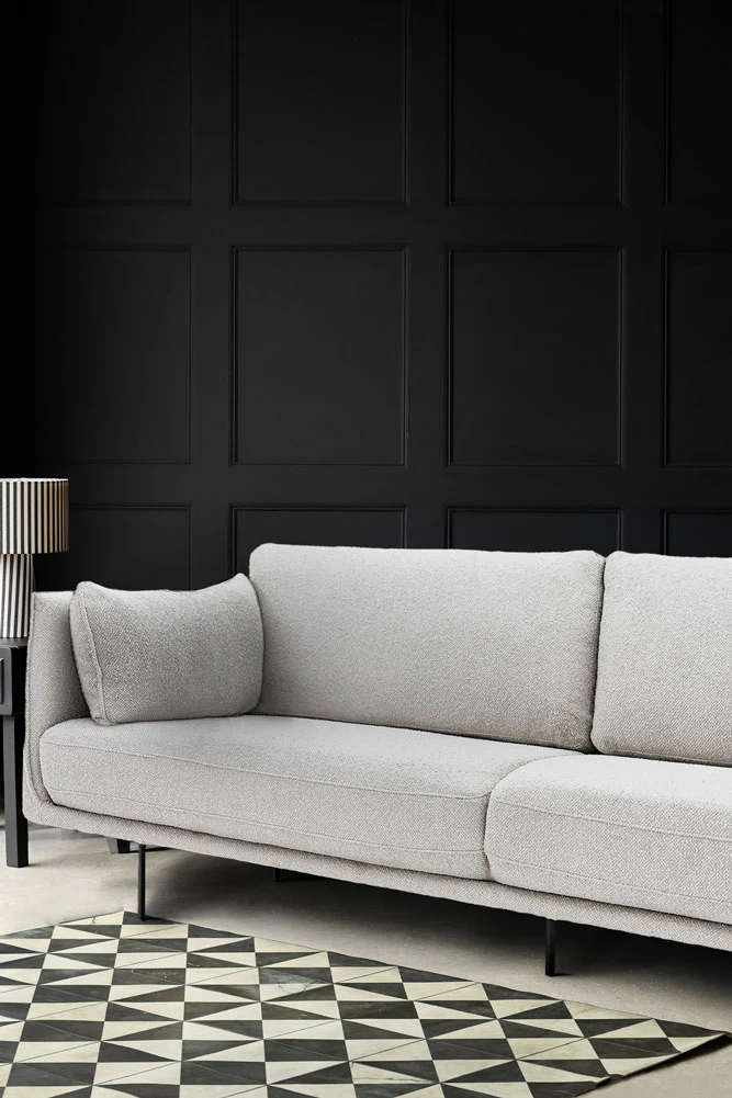 Modern Natural Boucle 3-Seater Sofa - Image 2