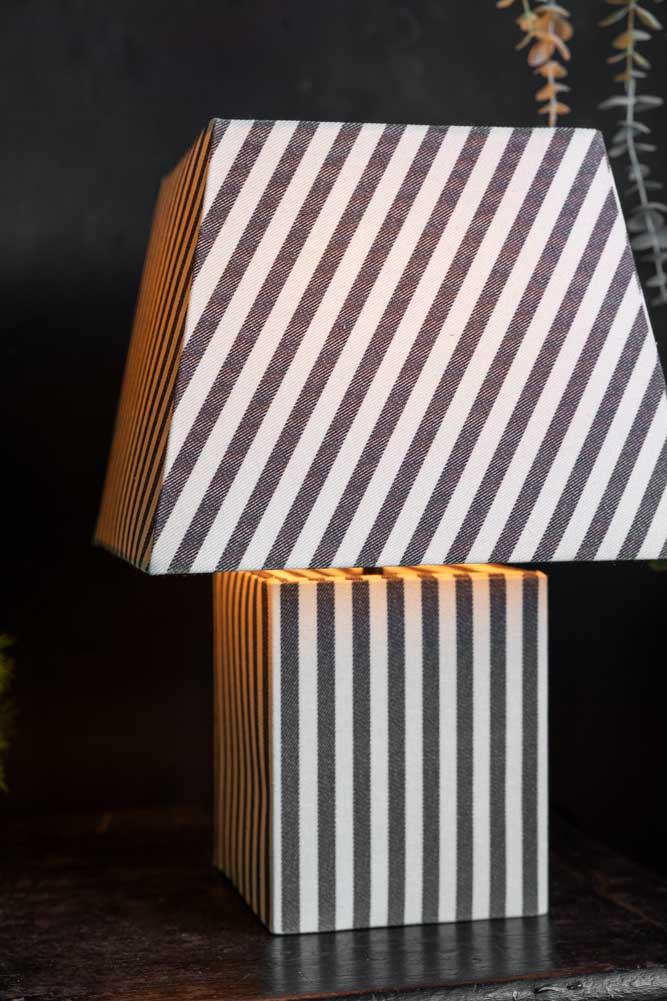 Monochrome Stripe Table Lamp - Image 4