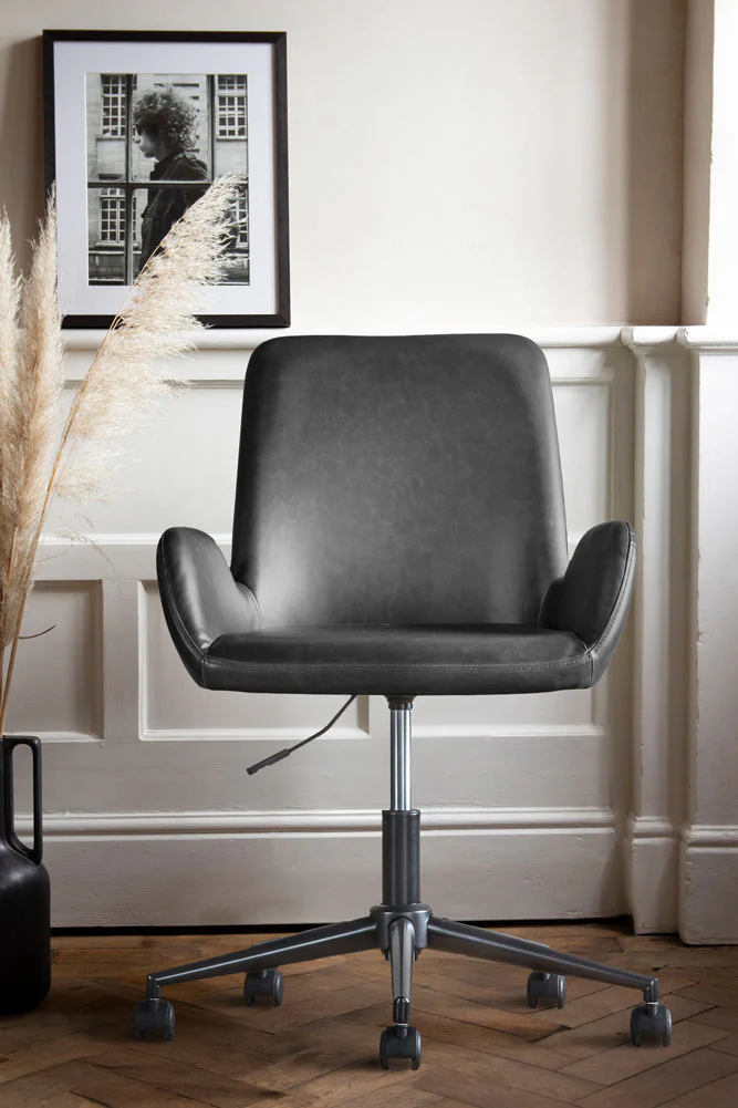 Moulded Swivel Chair Charcoal