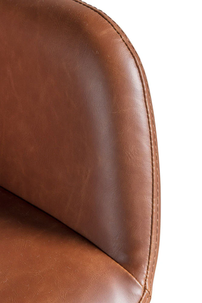 Moulded Swivel Chair Mocha - Image 6