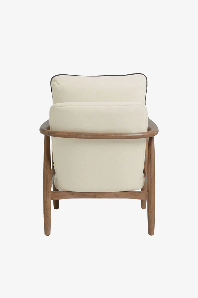 Natural & Black Piping Signature Accent Chair - Image 7