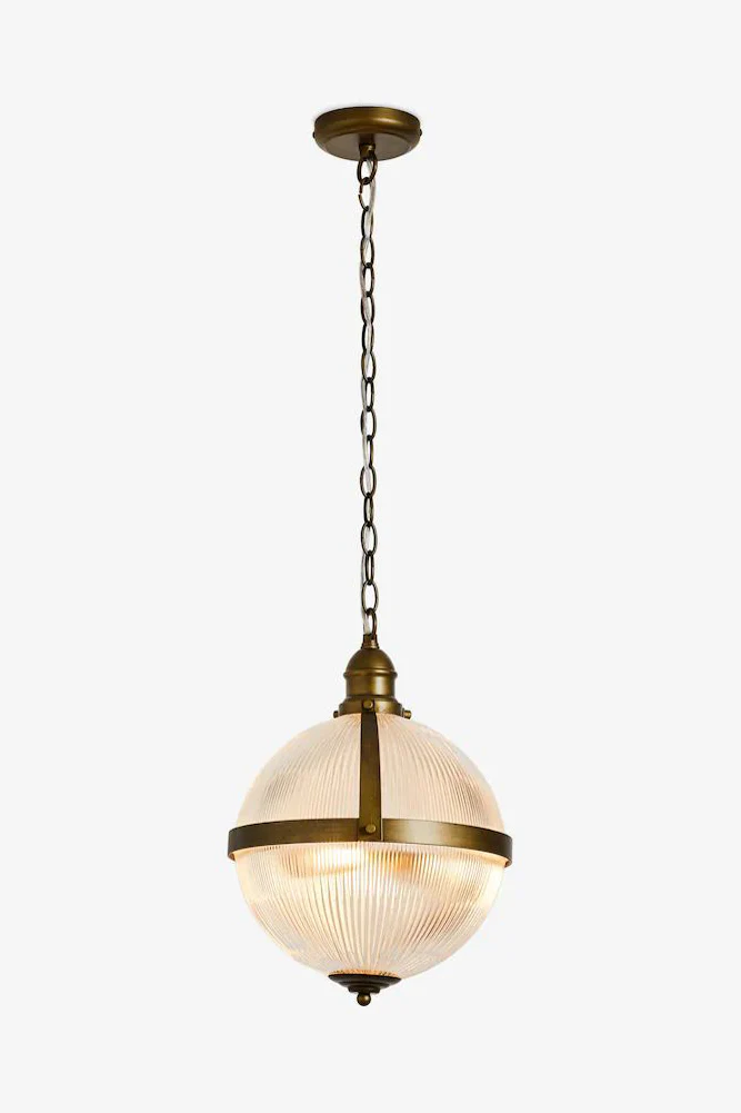 Ribbed Boulevard Orb Indoor/Outdoor Ceiling Light - SECONDS - Image 5