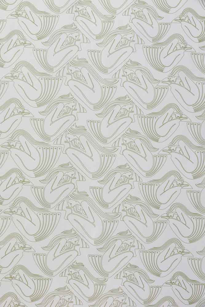 Rockett St George Deco Nymph Parchment Wallpaper - Image 6