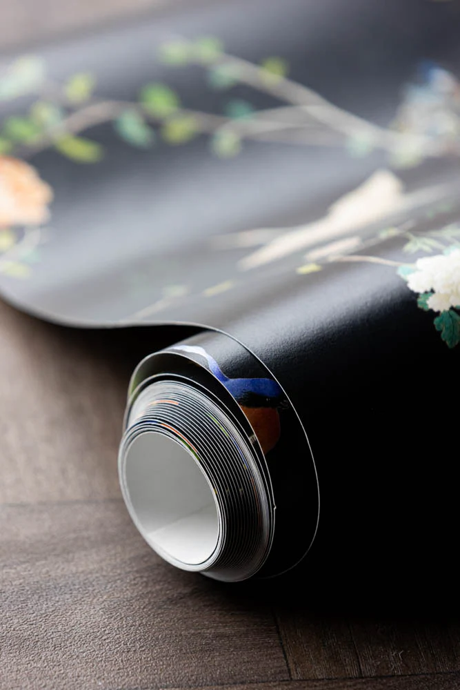 Rockett St George Modern Chinoiserie Black Ink Wallpaper - Image 10