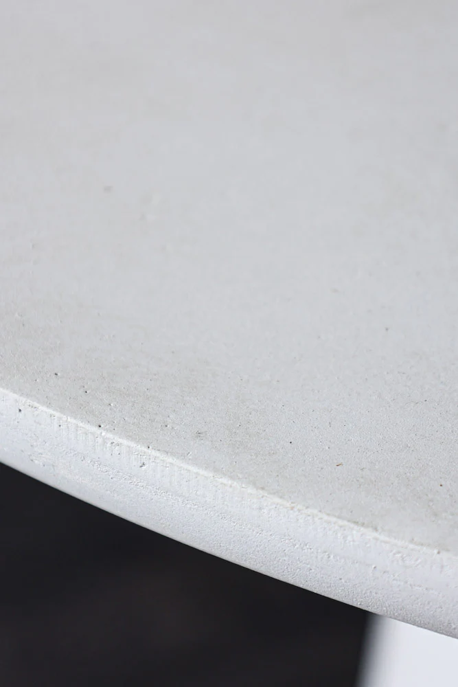 Round Indoor Dining Table In Off-White - Image 3