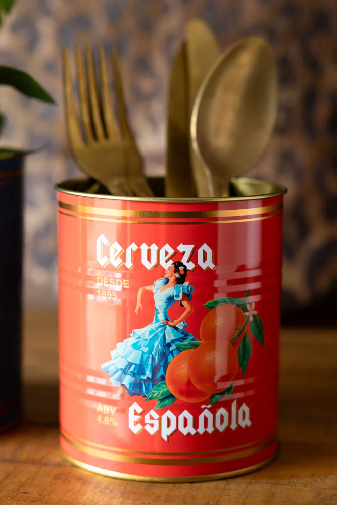 Set Of 2 Flamenco & Orange Kitchen Storage Tins - Image 5